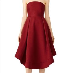C/Meo Collective making waves midi dress burgundy